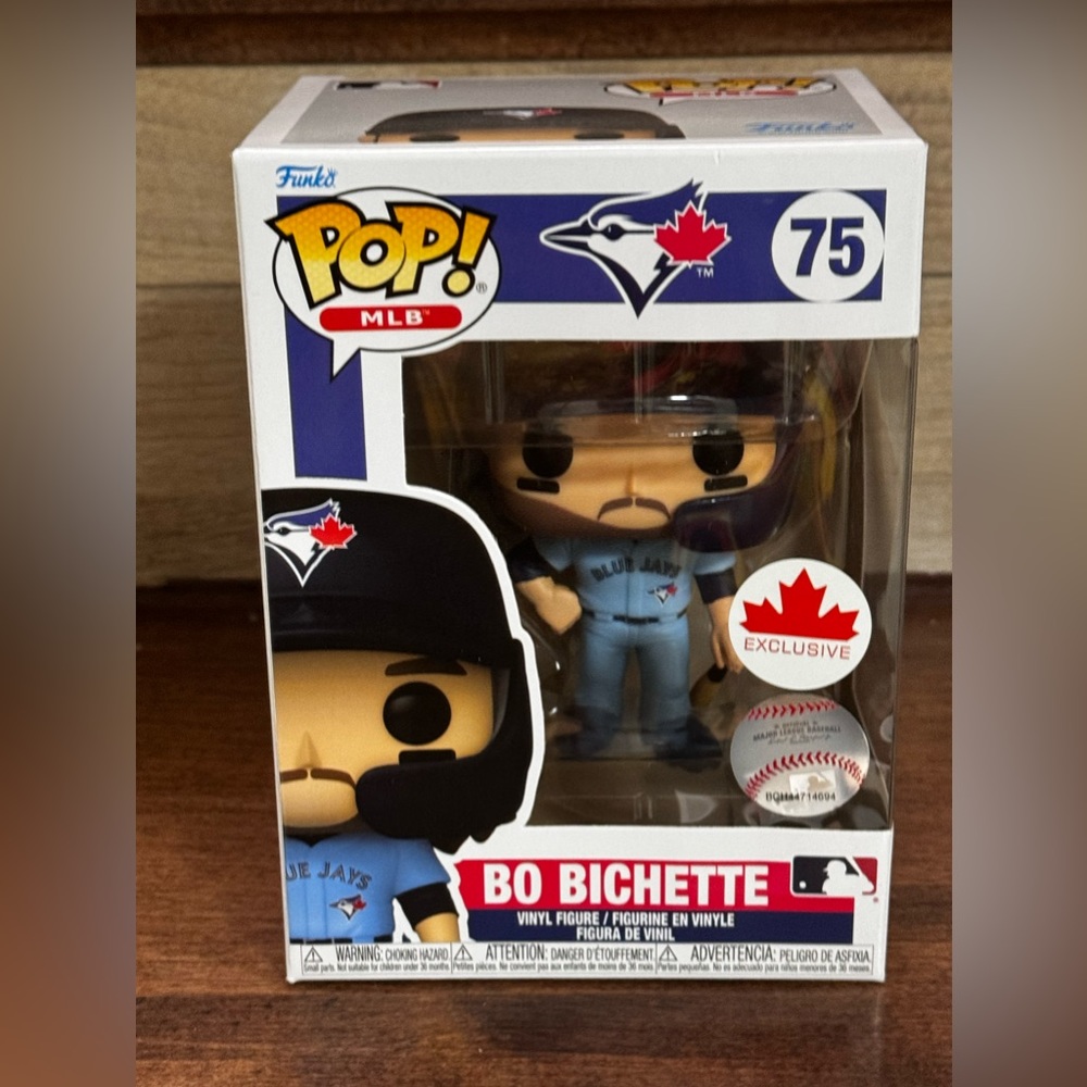 CANADA EXCLUSIVE Funko Pop! TORONTO BLUE JAYS BO BICHETTE #75 -NEW
